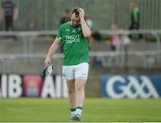 12 June 2016; A disappointed Sean Quigley of Fermanagh comes off after the Ulster GAA Football Senior Championship Quarter-Final match between Fermanagh and Donegal at MacCumhaill Park in Ballybofey, Co. Donegal. Photo by Oliver McVeigh/Sportsfile