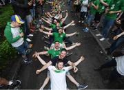 12 June 2016; Republic of Ireland supporters in Montmartre at UEFA Euro 2016 in Paris, France. Photo by Stephen McCarthy/Sportsfile