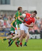 12 June 2016; Declan Byrne of Louth in action agsint Dalton McDonagh of Meath during their Leinster GAA Football Senior Championship Quarter-Final match between Meath and Louth at Parnell Park in Dublin. Photo by Daire Brennan/Sportsfile