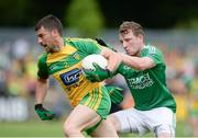 12 June 2016; Paddy McGrath of Donegal in action against Aidan Breen of Fermanagh during their Ulster GAA Football Senior Championship Quarter-Final match between Fermanagh and Donegal at MacCumhaill Park in Ballybofey, Co. Donegal. Photo by Oliver McVeigh/Sportsfile