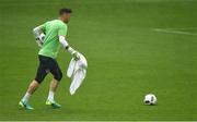 12 June 2016; Keiren Westwood of Republic of Ireland during squad training at the Stade de France in Saint Denis, Paris, France. Photo by David Maher/Sportsfile