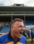 12 June 2016; Tipperary manager Liam Kearns celebrates after their Munster GAA Football Senior Championship Semi-Final match between Tipperary and Cork at Semple Stadium in Thurles, Co Tipperary. Photo by Piaras Ó Mídheach/Sportsfile