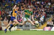 12 June 2016; Mark Griffin of Kerry in action against Jamie Malone of Clare during their Munster GAA Football Senior Championship Semi-Final match at Fitzgerald Stadium in Killarney, Co. Kerry. Photo by Diarmuid Greene/Sportsfile