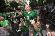 12 June 2016; Republic of Ireland supporters in Montmartre at UEFA Euro 2016 in Paris, France. Photo by Stephen McCarthy/Sportsfile