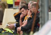 12 June 2016; Gordon Kelly of Clare reacts on the bench during their Munster GAA Football Senior Championship Semi-Final match with Clare at Fitzgerald Stadium in Killarney, Co. Kerry. Photo by Diarmuid Greene/Sportsfile