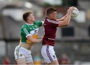 12 June 2016; John Heslin of Westmeath in action against Sean Pender of Offaly during the Leinster GAA Football Senior Championship Quarter-Final match between Westmeath and Offaly at Cusack Park in Mullingar, Co. Westmeath. Photo by Seb Daly/Sportsfile