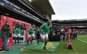 11 June 2016; Ireland captain Rory Best leads his side onto the pitch before the 1st test of the Castle Lager Incoming series between South Africa and Ireland at the DHL Newlands Stadium in Cape Town, South Africa. Photo by Brendan Moran/Sportsfile
