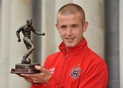 15 July 2010; Bohemians' Paddy Madden winner of the Airtricity / SWAI Player of the Month Award for June. Carton House, Maynooth, Co. Kildare. Picture credit: Brian Lawless / SPORTSFILE