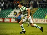15 July 2010; Shamrock Rovers' Robert Bayly celebrates after scoring his side's equalising goal in injury time. UEFA Europa League Second Qualifying Round - 1st Leg, Shamrock Rovers v Bnei Yehuda Tel-Aviv FC, Tallaght Stadium, Tallaght, Dublin. Picture credit: Stephen McCarthy / SPORTSFILE