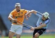 17 July 2010; Liam Watson, Antrim, in action against Peter Kelly, Dublin. GAA Hurling All-Ireland Senior Championship Phase 3, Dublin v Antrim, Croke Park, Dublin. Picture credit: Brian Lawless / SPORTSFILE