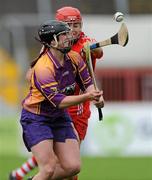 17 July 2010; Michelle O'Leary, Wexford, in action against Anna Geary, Cork. Gala All-Ireland Senior Championship, Cork v Wexford, Pairc Ui Chaoimh, Cork. Picture credit: Matt Browne / SPORTSFILE
