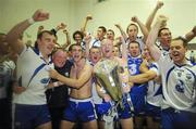 17 July 2010; The Waterford team, including Eoin Kelly, and John Mullane celebrate with the cup after the game. Munster GAA Hurling Senior Championship Final Replay, Cork v Waterford, Semple Stadium, Thurles, Co. Tipperary. Picture credit: Ray McManus / SPORTSFILE