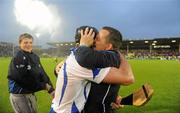 17 July 2010; Waterford manager Davy Fitzgerald celebrates with Tony Browne at the final whistle. Munster GAA Hurling Senior Championship Final Replay, Cork v Waterford, Semple Stadium, Thurles, Co. Tipperary. Picture credit: Brendan Moran / SPORTSFILE