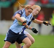 18 July 2010; Orlagh Egan, Dublin, in action against Patrica Fogarty, Laois. TG4 Ladies Football Leinster Senior Championship Final, Laois v Dublin, Dr. Cullen Park, Carlow. Picture credit: David Maher / SPORTSFILE