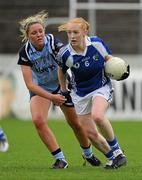 18 July 2010; Patrica Fogarty, Laois, in action against Amy McGuinness, Dublin. TG4 Ladies Football Leinster Senior Championship Final, Laois v Dublin, Dr. Cullen Park, Carlow. Picture credit: David Maher / SPORTSFILE