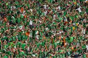 13 June 2016; Republic of Ireland supporters celebrate after Wes Hoolahan's goal during the UEFA Euro 2016 Group E match between Republic of Ireland and Sweden at Stade de France in Saint Denis, Paris, France. Photo by Sportsfile