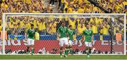 13 June 2016; Republic of Ireland players react following Sweden's equalising goal during the UEFA Euro 2016 Group E match between Republic of Ireland and Sweden at Stade de France in Saint Denis, Paris, France. Photo by David Maher/Sportsfile