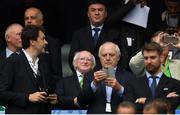 13 June 2016; President of Ireland Michael D Higgins in attendance at the UEFA Euro 2016 Group E match between Republic of Ireland and Sweden at Stade de France in Saint Denis, Paris, France. Photo by Stephen McCarthy/Sportsfile