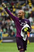 13 June 2016; Darren Randolph of Republic of Ireland acknowledges the supporters after the UEFA Euro 2016 Group E match between Republic of Ireland and Sweden at Stade de France in Saint Denis, Paris, France. Photo by David Maher/Sportsfile
