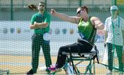 13 June 2016; Ireland's Orla Barry, from Ladysbridge, Co. Cork, competes in the Women's Discus Throw F57 at the 2016 IPC Athletic European Championships in Grosseto, Italy. Photo by Luc Percival/Sportsfile