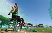 13 June 2016; Ireland's Orla Barry, from Ladysbridge, Co. Cork, competes in the Women's Discus Throw F57 at the 2016 IPC Athletic European Championships in Grosseto, Italy. Photo by Luc Percival/Sportsfile