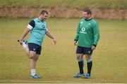 14 June 2016; Jack McGrath, left, and Mike Ross of Ireland during squad training at St David Marist School in Sandton, Johannesburg, South Africa. Photo by Brendan Moran/Sportsfile