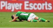 13 June 2016; Jon Walters of Republic of Ireland reacts after a heavy tackle in the UEFA Euro 2016 Group E match between Republic of Ireland and Sweden at Stade de France in Saint Denis, Paris, France. Photo by Stephen McCarthy/Sportsfile