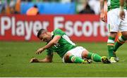 13 June 2016; Jon Walters of Republic of Ireland reacts after a tackle in the UEFA Euro 2016 Group E match between Republic of Ireland and Sweden at Stade de France in Saint Denis, Paris, France. Photo by Stephen McCarthy/Sportsfile