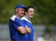 5 June 2016; Monaghan manager Malachy O'Rourke, left, along with Ryan Porter, selector in the Ulster GAA Football Senior Championship Quarter-Final between Monaghan v Down in St Tiernach's Park, Clones, Co. Monaghan. Photo by Oliver McVeigh/Sportsfile