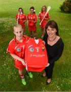 15 June 2016; Deirdre O'Sullivan, Sponsorship Manager, New Ireland Assurance, pictured with Cork camogie players Leanne O'Sullivan, front, Amy O'Connor, Niamh Ni Chaoimh, and Jennifer Hosford as New Ireland announces Sponsorship agreement with Cork Camogie. Maryborough Hotel, Cork. Photo by Diarmuid Greene/Sportsfile