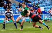 15 June 2016; Terry Kennedy of Ireland is tackled during to the World Rugby U-20 Championships match between Ireland and Georgia at Manchester City Academy Stadium in Manchester, England. Photo by Matt McNulty/Sportsfile