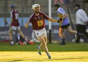 15 June 2016; Warren Casserly of Westmeath celebrates after teammate Ciaran Doyle scored the opening goal during the Bord Gáis Energy Leinster GAA Hurling U21 Championship Semi-Final match between Westmeath and Dublin at Parnell Park in Dublin. Photo by Matt Browne/Sportsfile