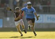 15 June 2016; Cian Boland of Dublin in action against Robbie Gillen of Westmeath during the Bord Gáis Energy Leinster GAA Hurling U21 Championship Semi-Final match between Westmeath and Dublin at Parnell Park in Dublin. Photo by Matt Browne/Sportsfile
