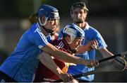 15 June 2016; Peadar Scally of Westmeath in action against Eoghan O'Donnell of Dublin during the Bord Gáis Energy Leinster GAA Hurling U21 Championship Semi-Final match between Westmeath and Dublin at Parnell Park in Dublin. Photo by Matt Browne/Sportsfile
