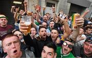 15 June 2016; Keith Duffy with Republic of Ireland supporters at UEFA Euro 2016 in La Rochelle, France. Photo by Stephen McCarthy/Sportsfile