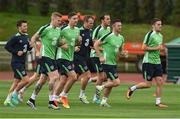 16 June 2016; Republic of Ireland players during squad training at Versailles in Paris, France. Photo by David Maher/Sportsfile