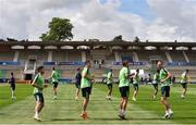 16 June 2016; Republic of Ireland players, from left to right, Shane Long, Stephen Ward, Jeff Hendrick and David Meyler during squad training at Versailles in Paris, France. Photo by David Maher/Sportsfile