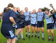 18 July 2010; Dublin players celebrate at the end of the game after victory over Laois. TG4 Ladies Football Leinster Senior Championship Final, Laois v Dublin, Dr. Cullen Park, Carlow. Picture credit: David Maher / SPORTSFILE