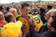 18 July 2010; Donal Shine, Roscommon, is congratulated after the game by supporters. Connacht GAA Football Senior Championship Final, Roscommon v Sligo, McHale Park, Castlebar, Co. Mayo. Picture credit: Ray Ryan / SPORTSFILE