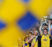 18 July 2010; Roscommon captain Peter Domican lifts the Nestor Cup. Connacht GAA Football Senior Championship Final, Roscommon v Sligo, McHale Park, Castlebar, Co. Mayo. Picture credit: Brian Lawless / SPORTSFILE
