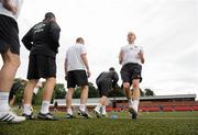19 July 2010; Bohemians' Paddy Brennan, right, in action during squad training ahead of their UEFA Champions League First Qualifying Round, 2nd Leg, game against The New Saints FC on Tuesday. Park Hall Stadium, Oswestry, Wales. Picture credit: David Maher / SPORTSFILE