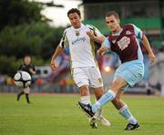 19 July 2010; Mick Daly, Drogheda United, in action against Eamon Zayed, Sporting Fingal. Airtricity League Premier Division, Sporting Fingal v Drogheda United, Morton Stadium, Santry, Dublin. Picture credit: Barry Cregg / SPORTSFILE
