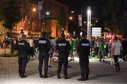 16 June 2016; Local police observe Republic of Ireland supporters at UEFA Euro 2016 in Bordeaux, France. Photo by Stephen McCarthy/Sportsfile