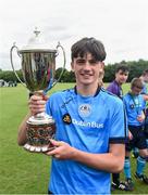 17 June 2016; DDSL captain Troy Parrott with the cup after defeating Galway in a penalty shootout AET in the SFAI Kennedy Cup Final at University of Limerick in Limerick. Photo by Diarmuid Greene/Sportsfile