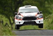 17 June 2016; Declan Boyle and Brian Boyle, Ford Fiesta WRC, in action during stage 4 Trentagh in the 2016 Joule Donegal International Rally in Donegal. Photo by Philip Fitzpatrick/Sportsfile