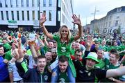 17 June 2016; Republic of Ireland supporters Kate Duffy, from Carrickmacross, Co Monaghan, and Alan Munnelly, from Ballysadare, Co Sligo, in Bordeaux, France. Photo by Stephen McCarthy/Sportsfile