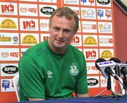 21 July 2010; Shamrock Rovers manager Michael O'Neill during a press conference after squad training ahead of their UEFA Europa League Second Qualifying Round, 2nd Leg, game against Bnei Yehuda Tel-Aviv FC on Thurday. Bloomfield Stadium, Tel Aviv, Israel. Picture credit: SPORTSFILE