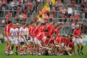 17 July 2010; The Cork squad get together for the team photograph before the game. Munster GAA Hurling Senior Championship Final Replay, Cork v Waterford, Semple Stadium, Thurles, Co. Tipperary. Picture credit: Brendan Moran / SPORTSFILE