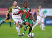 22 July 2010; Joao Guilherme Leme Amorin, CS Marítimo, in action against Glen Crowe, Sporting Fingal. UEFA Europa League Second Qualifying Round, 2nd Leg, Sporting Fingal v CS Marítimo, Dalymount Park, Dublin. Picture credit: Matt Browne / SPORTSFILE