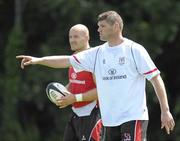 23 July 2010; Ulster's Johann Muller during squad training ahead of their opening pre-season friendly game against Bath, in Ravenhill Park, on August the 13th. Ulster Rugby Squad Training, Newforge Country Club, Belfast, Co. Antrim. Picture credit: Oliver McVeigh / SPORTSFILE